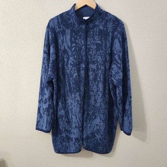 J.Jill Intarsia Pure Jill Jacquard Cardigan - Picture 1 of 14